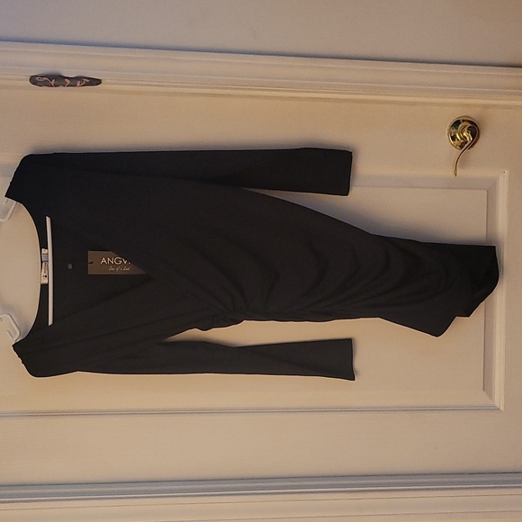 NWT ANGVNS Little Black Bodycon Dress - Picture 3 of 13